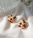 Pearl Blossom Stud Earrings - HOLIHOLIC