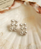 Pearl Square Stud Earring
