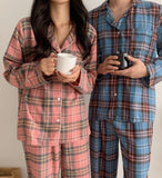 Plaid Check Pajama Set - HOLIHOLIC