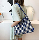 Plaid Fabric Shoulder Bag - HOLIHOLIC