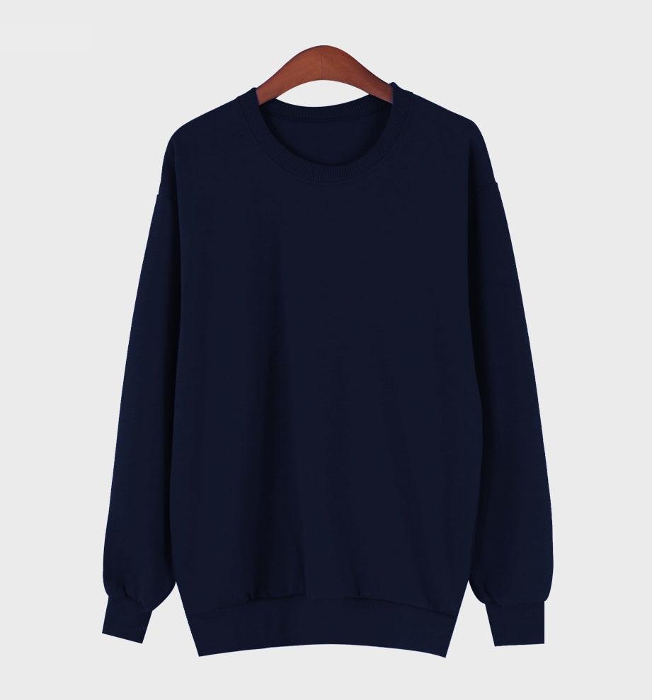Plain Basic Sweatshirt - HOLIHOLIC