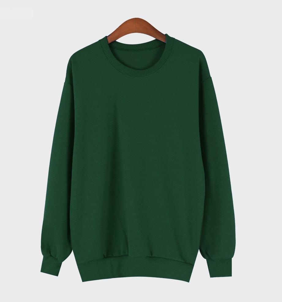Plain Basic Sweatshirt - HOLIHOLIC