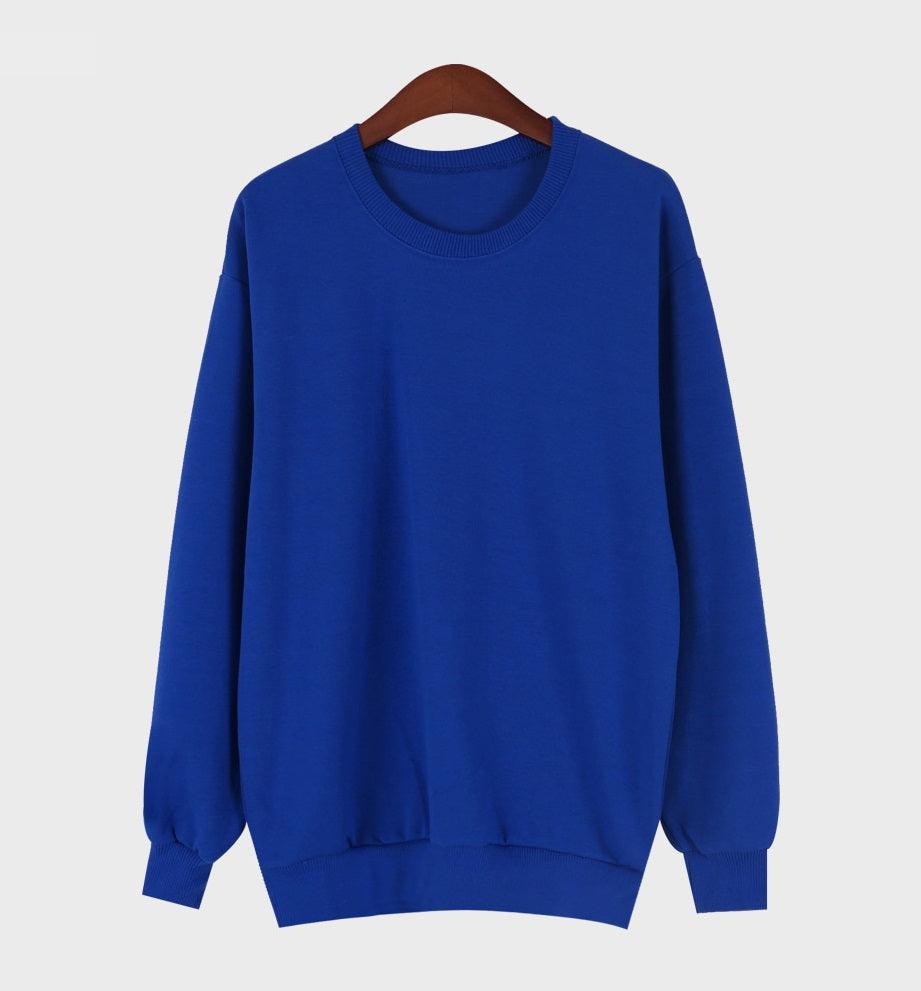 Plain Basic Sweatshirt - HOLIHOLIC