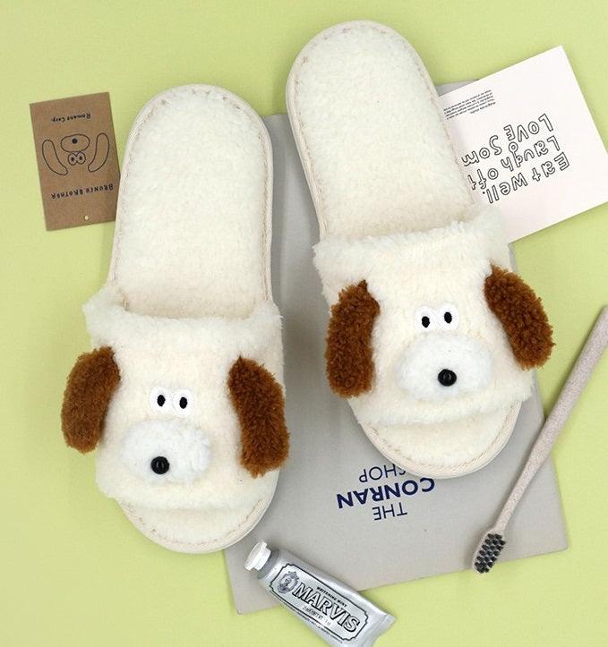 [ROMANE] Brunch Brother Fluffy Home Slippers - HOLIHOLIC