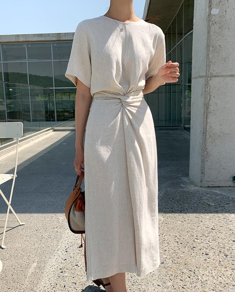 Rachel Twist Linen Dress | The best Dresses HOLIHOLIC Rachel Twist Linen Dress | The best Dresses HOLIHOLIC