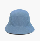 Reversible Denim Paisley Bucket Hat - HOLIHOLIC