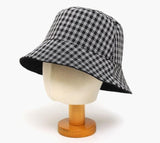 Reversible Mini Plaid Bucket Hat - HOLIHOLIC