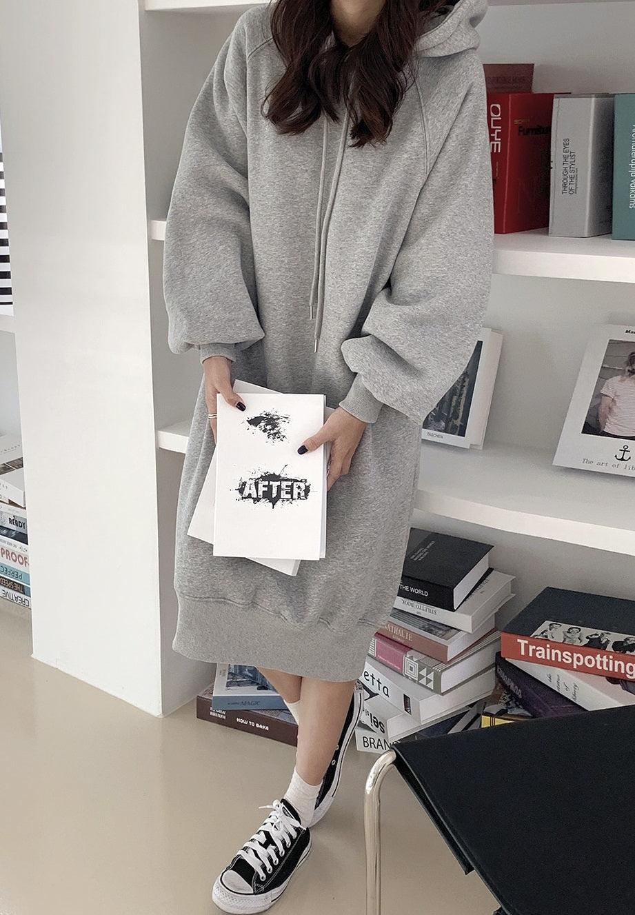 ribbed hoodie dress YOURS Plus Size Light Blue Soft Touch Ribbed Hoodie Dress