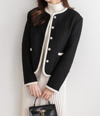 Round Neck Premium Wool Jacket - HOLIHOLIC