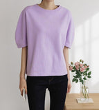 Round Neck Short Sleeve T-Shirt - HOLIHOLIC