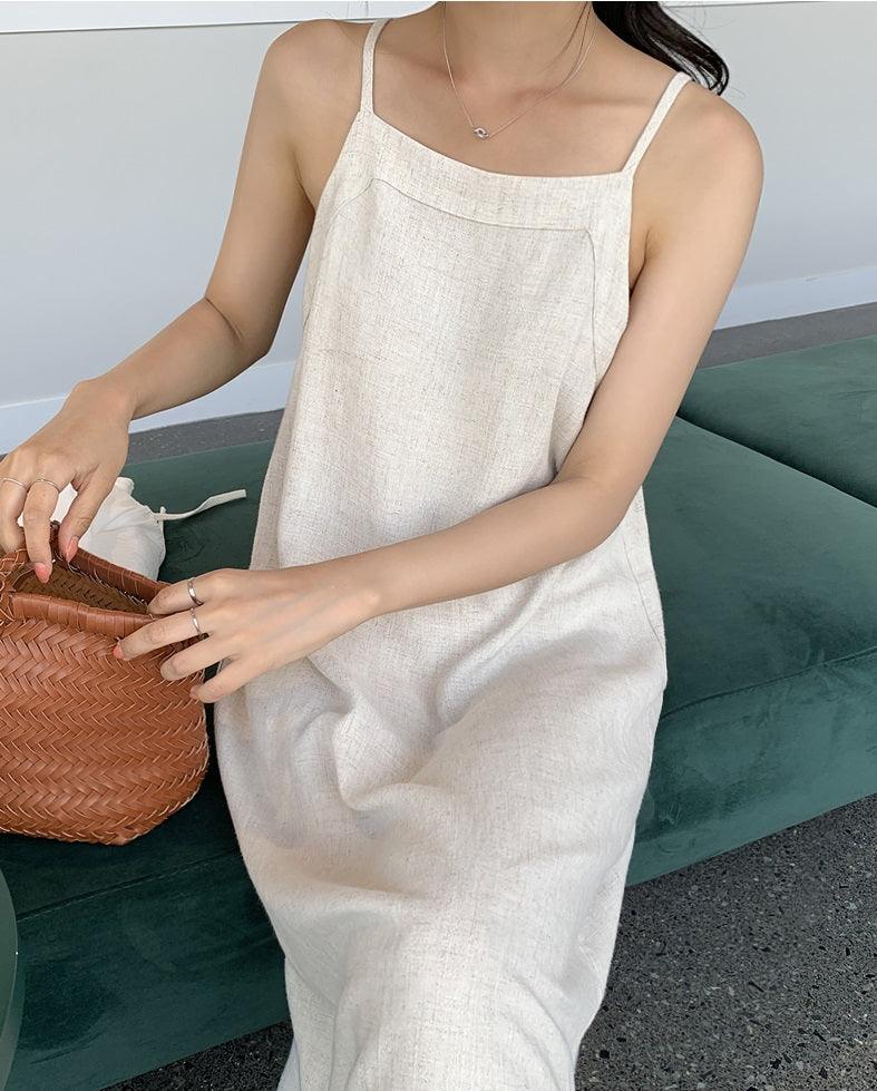 Sara Sleeveless Linen Dress | The best Dresses HOLIHOLIC Sara Sleeveless Linen Dress | The best Dresses HOLIHOLIC