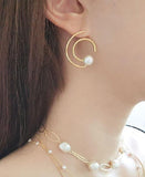 Selena Pearl Earrings - HOLIHOLIC