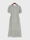 Short Sleeve Ditsy Flower Dress - HOLIHOLIC