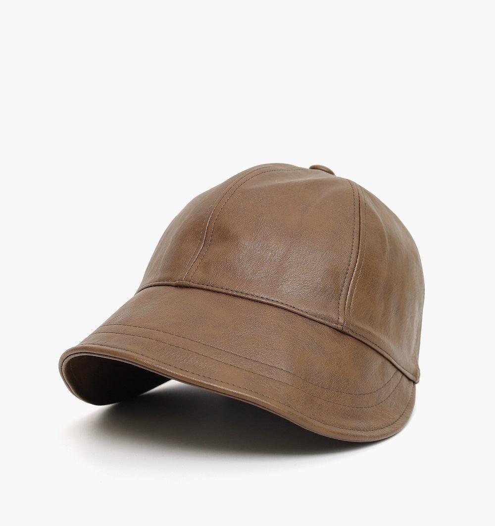 Simple Leather Bucket Hat - HOLIHOLIC