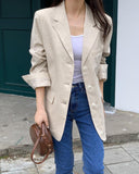 Single Breasted Linen Jacket