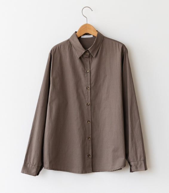 Solid Daily Cotton Shirt-Holiholic