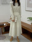 Solid Front Pintuck Midi Dress - HOLIHOLIC