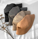 Solid Leather Bucket Hat - HOLIHOLIC