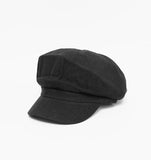 Solid Linen Baker Boy Hat - HOLIHOLIC