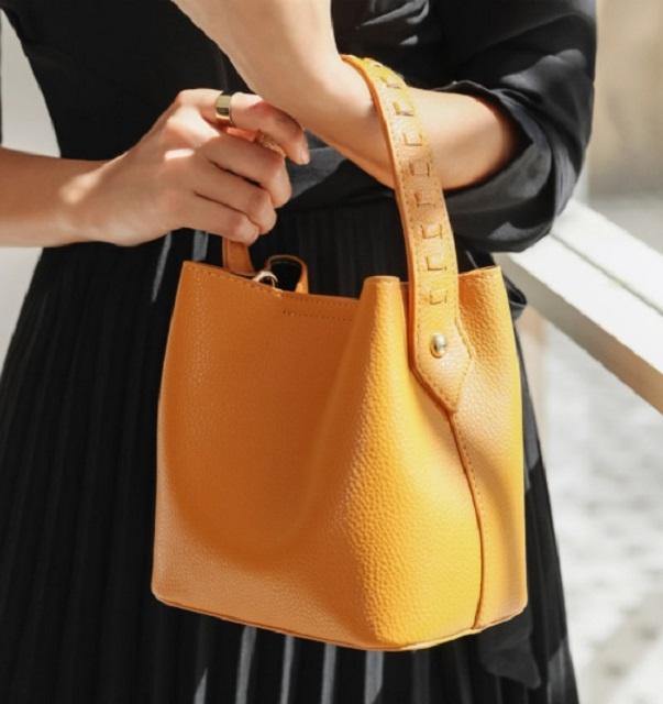 Solid Mini Bucket Bag - HOLIHOLIC