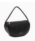Solid Semi-Circle Shoulder Bag - HOLIHOLIC