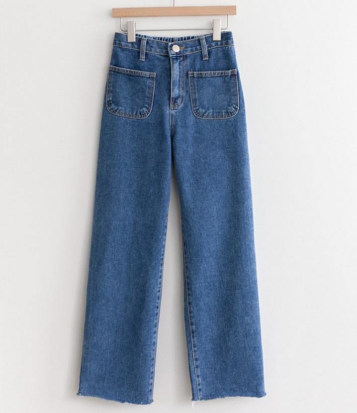 Square Pocketed Wide Leg Jeans Secondary image