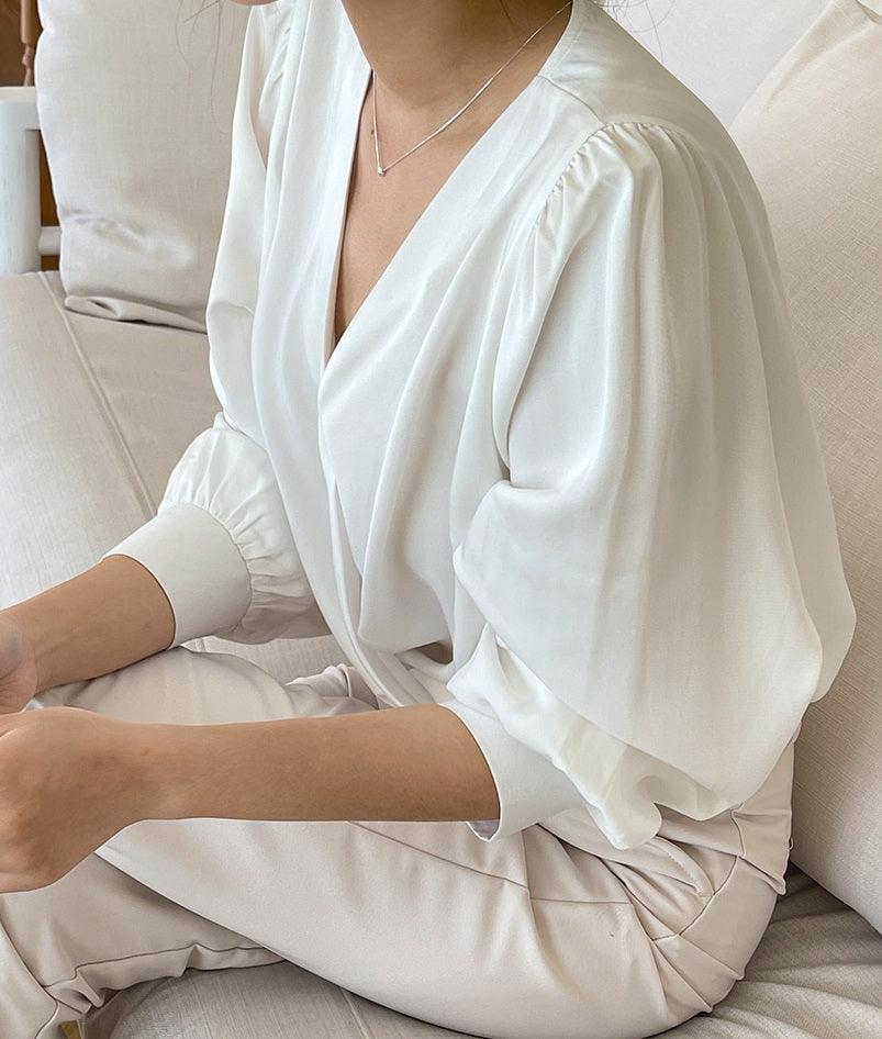 Stella V Neck Warp Blouse Secondary image
