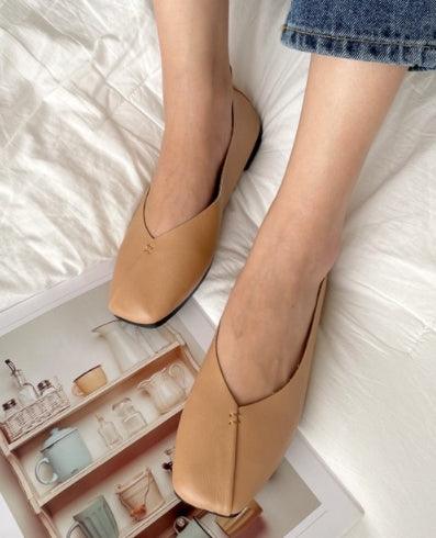 Stitch Point Ballet Flats - HOLIHOLIC