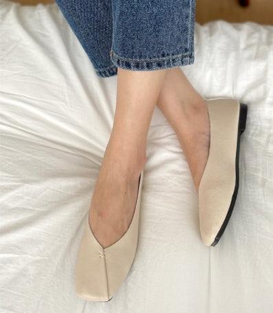 Stitch Point Ballet Flats - HOLIHOLIC