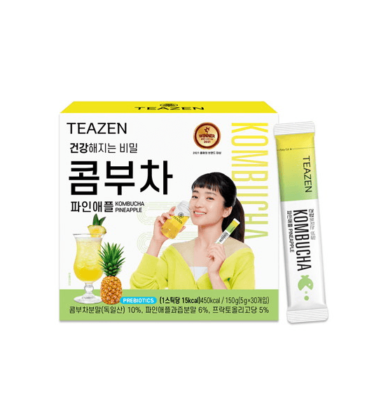 [TEAZEN] NEW Kombucha Pineapple 5g * 30 sticks - HOLIHOLIC
