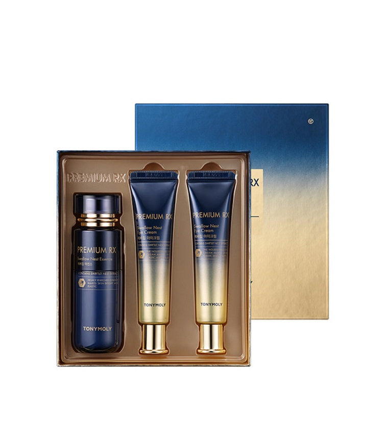 [TONYMOLY] Premium RX Swallow Nest Essence & Eye Cream Set-Holiholic