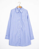 Two Way Button Up Shirt Dress - HOLIHOLIC