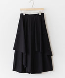 Unbalanced Flare Skirt Pants - HOLIHOLIC