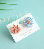 Unbalanced Flower Stud Earring - HOLIHOLIC