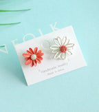Unbalanced Flower Stud Earring - HOLIHOLIC