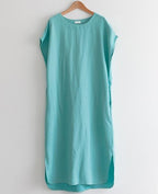 Unlined Side Split Linen Dress - HOLIHOLIC