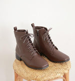 Warm Lined Lace Up Boots - HOLIHOLIC