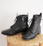 Warm Lined Lace Up Boots - HOLIHOLIC