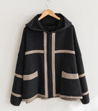 Zip Up Hoodie Knit Cardigan - HOLIHOLIC