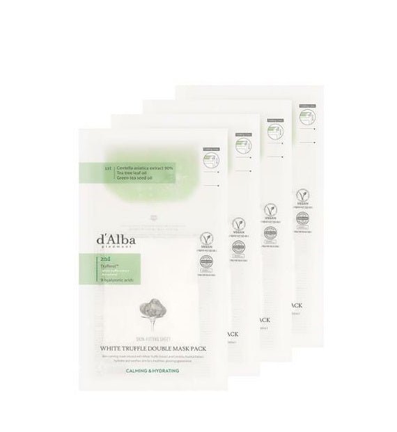 [d’Alba] White Truffle Double Mask Pack Sheet x 4ea