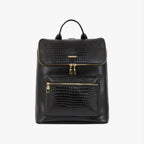 Croc Pocket Leather Backpack - HOLIHOLIC