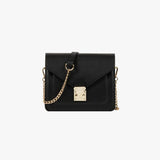 Golden Chain Square Leather Bag - HOLIHOLIC