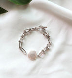 Bold Chain and Pearl Bracelet - HOLIHOLIC