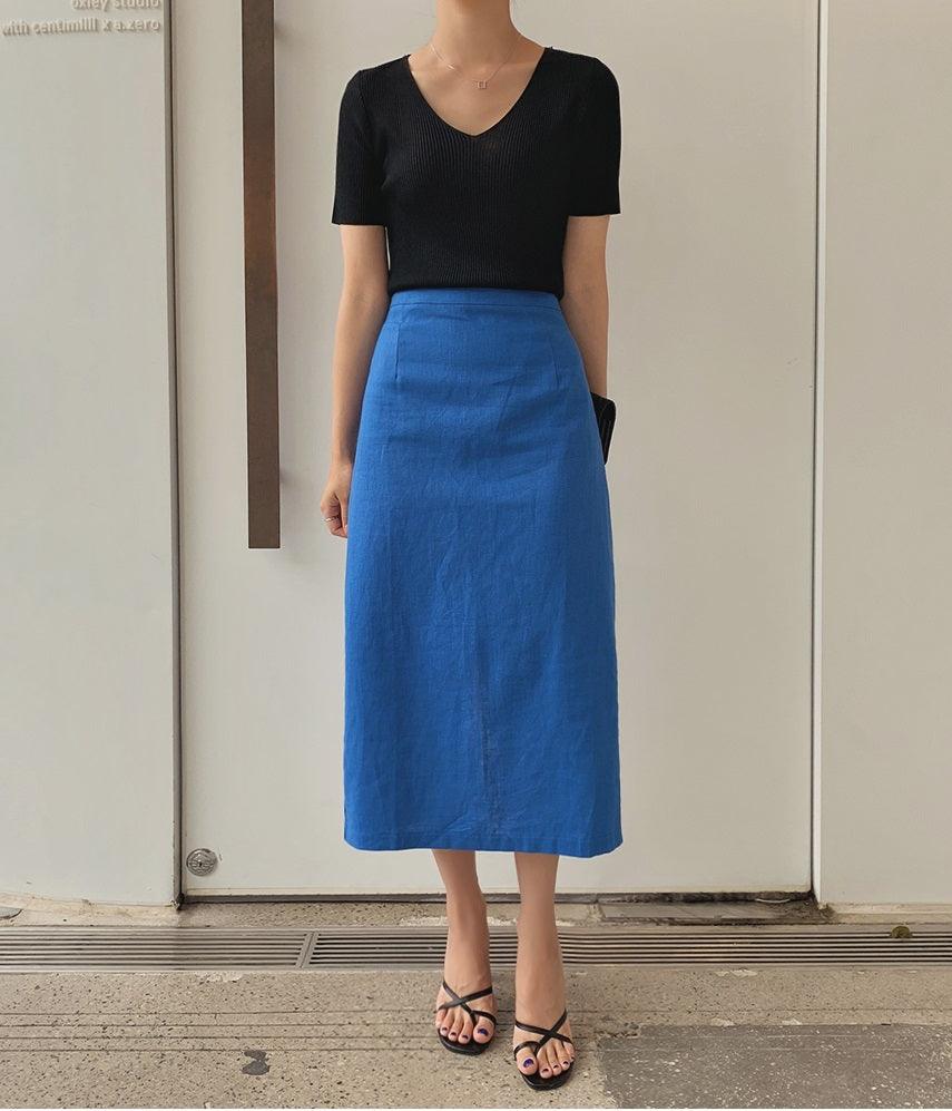 Merlin Linen Skirt - HOLIHOLIC