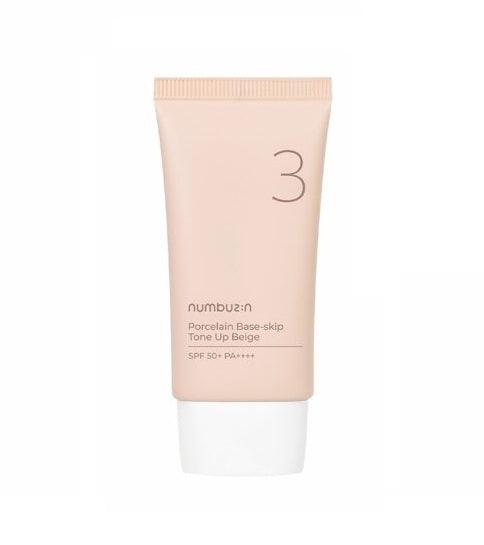 [numbuzin] No. 3 Porcelain Base-skip Tone Up Beige SPF50+ PA++++ - HOLIHOLIC