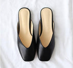 Crayon V cut mules - HOLIHOLIC