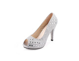 Hera Open Toe High Heels - HOLIHOLIC