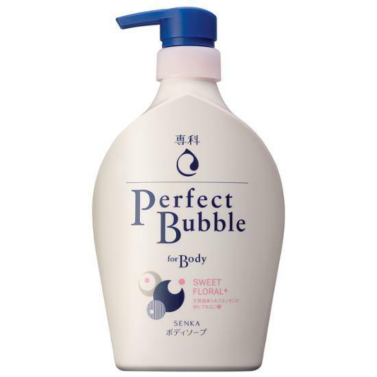 [SHISEIDO] Senka Perfect Bubble For Body Sweet Floral 500ml - HOLIHOLIC