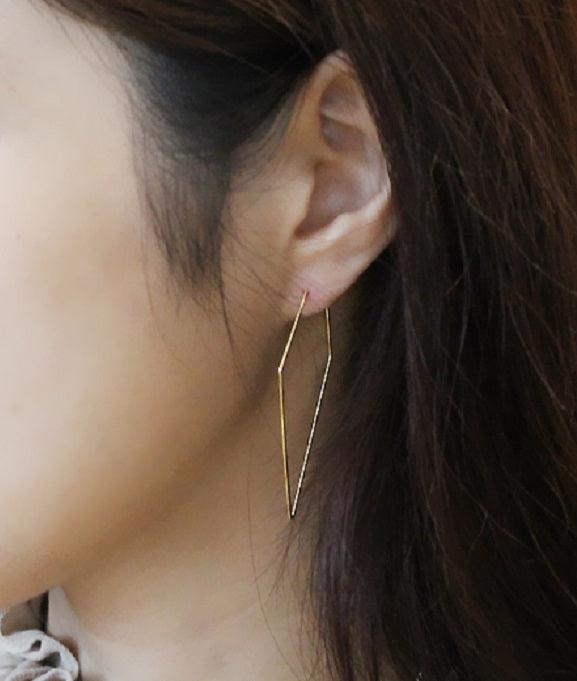 Rhombic Drop Earrings Secondary image