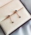 [92.5 Silver] Stone Back Drop Earring - HOLIHOLIC